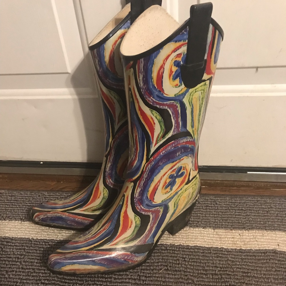 Western rain boots/size 7/gently worn